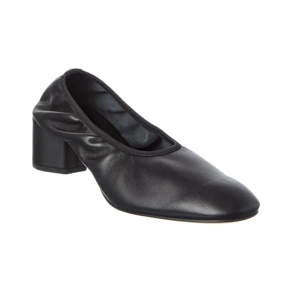 Aeyde Gemma Leather Pump, Black